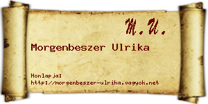 Morgenbeszer Ulrika névjegykártya